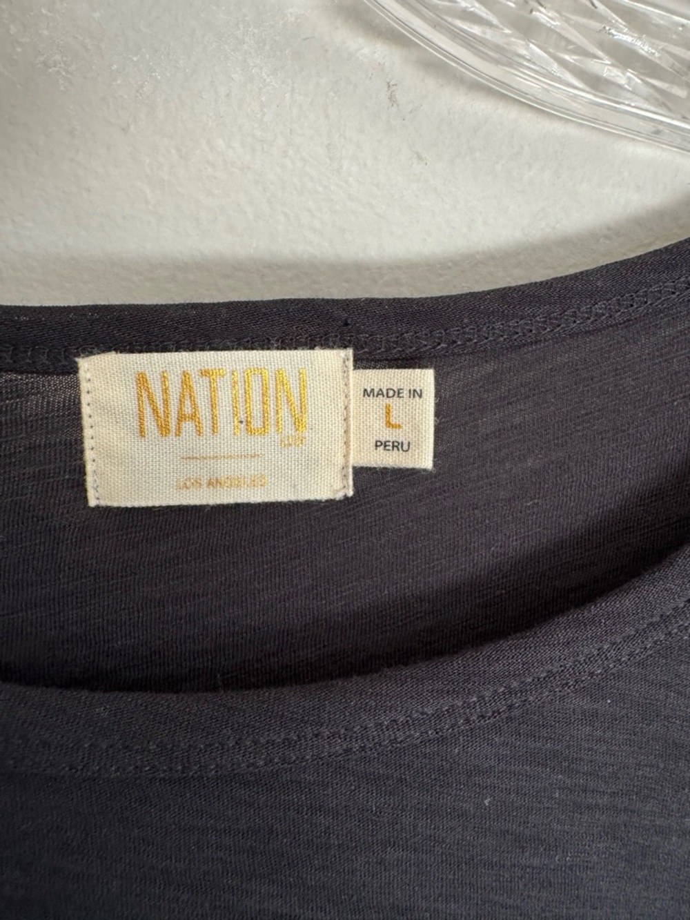 Nation LTD Cecilia Long Balloon Sleeve Pima Cotton Top Size Large - Picture 8 of 8